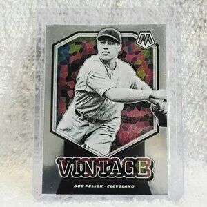 3/$25 Mint 2021 Mosaic Bob Feller Vintage MLB Card V12!!